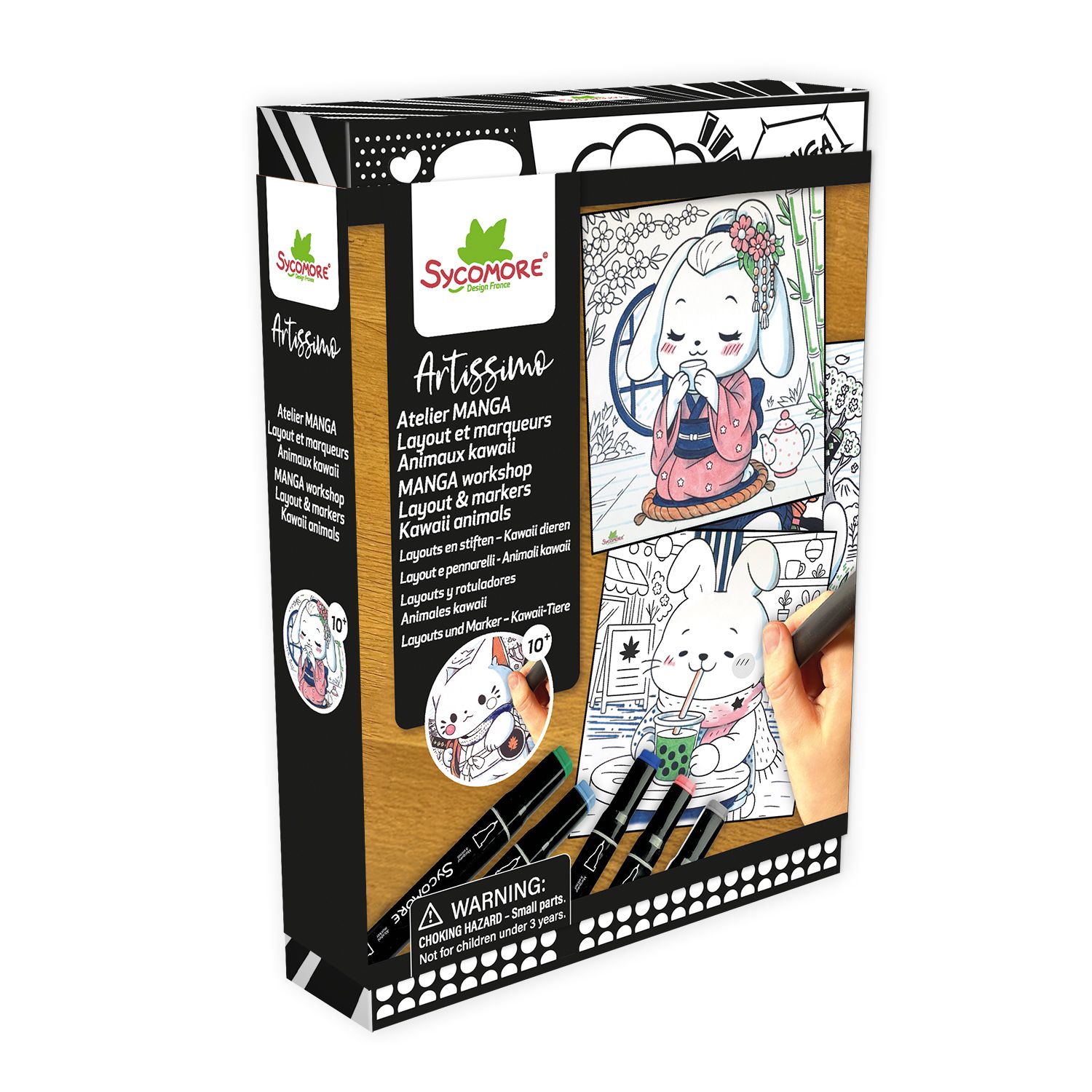 Coloring Set Artissimo Markers Kawaii Animals