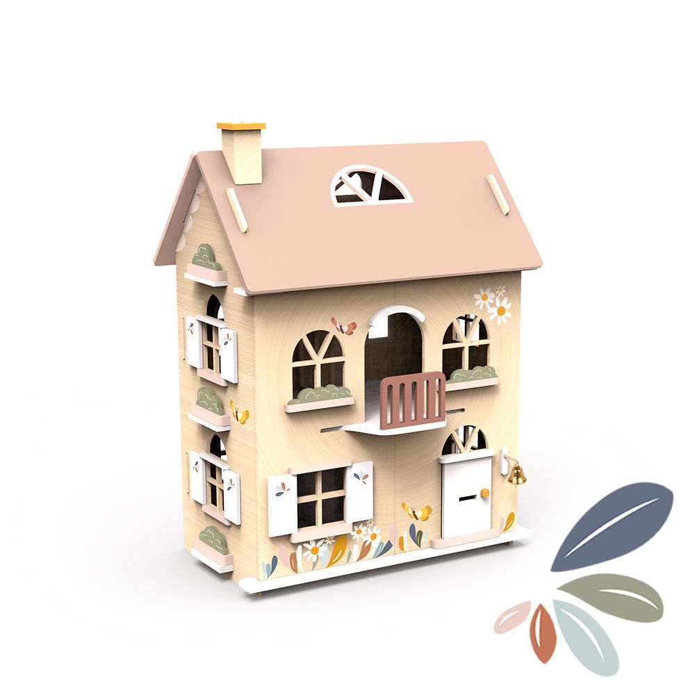 Doll House Flowers Cottage with Starter Set