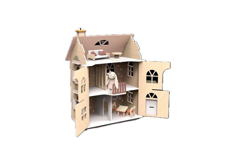 Doll House Flowers Cottage with Starter Set