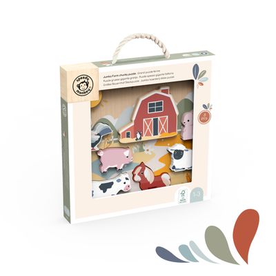 Wooden Chunky Jumbo Puzzle Farm