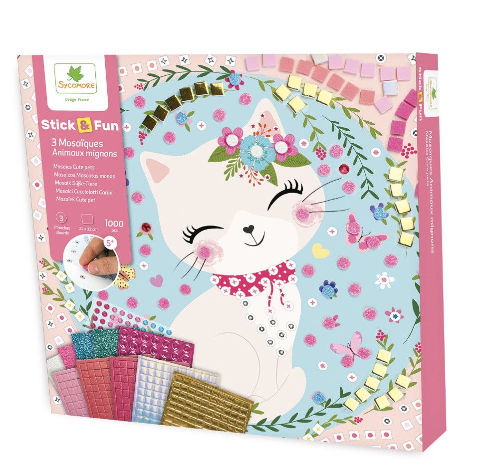 Mosaics Stick N Fun Cute Pets