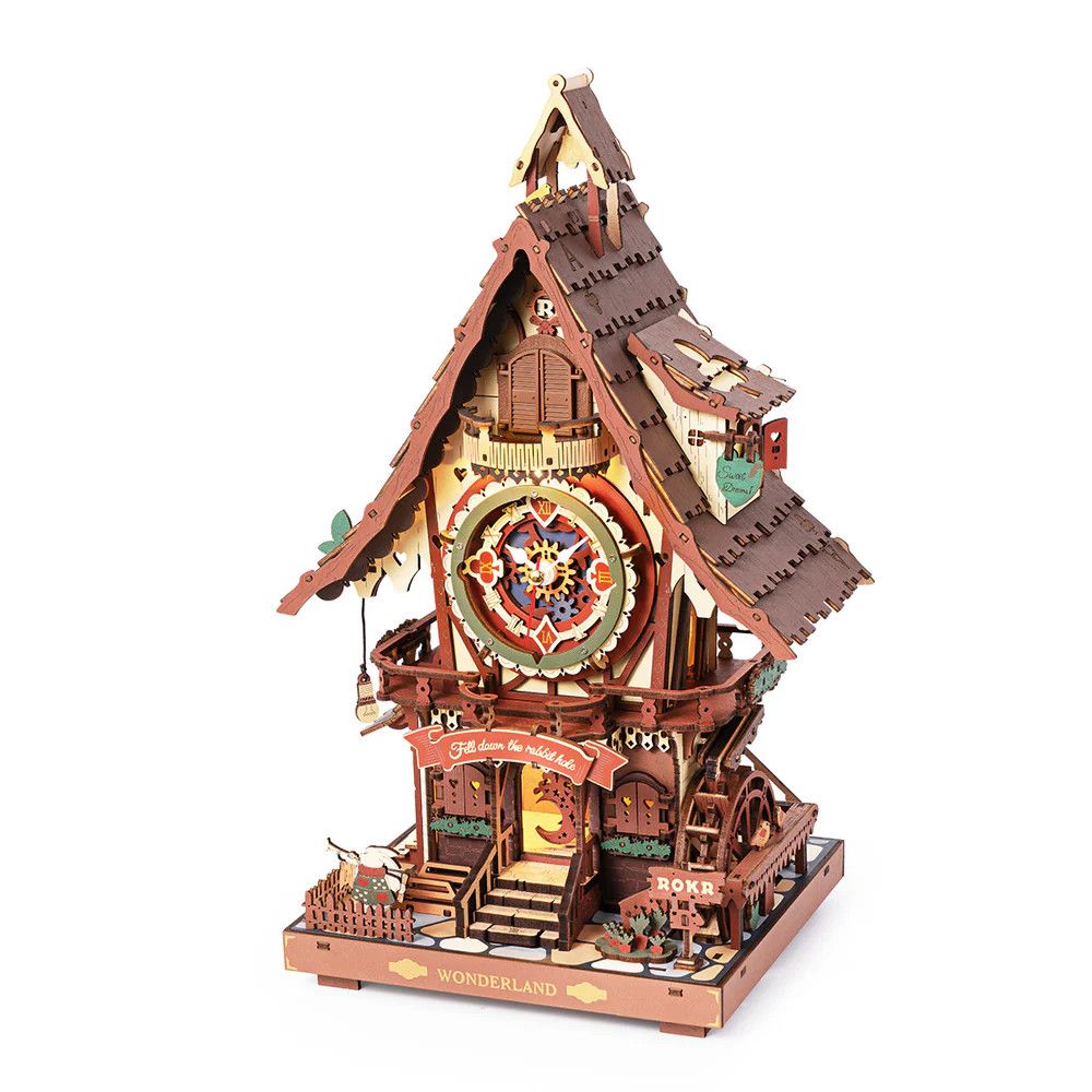 DIY Cuckoo Clock - Stained Wood
