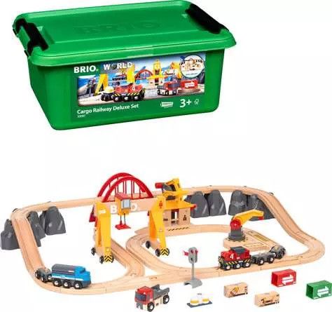 Brio Train Cargo Railway Deluxe Set