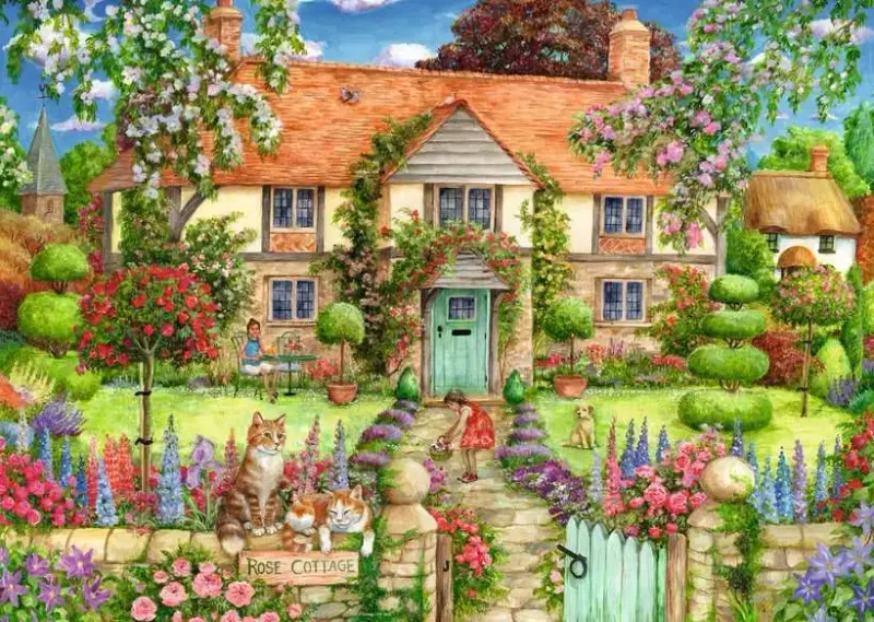 1000pc Rose Cottage Puzzle