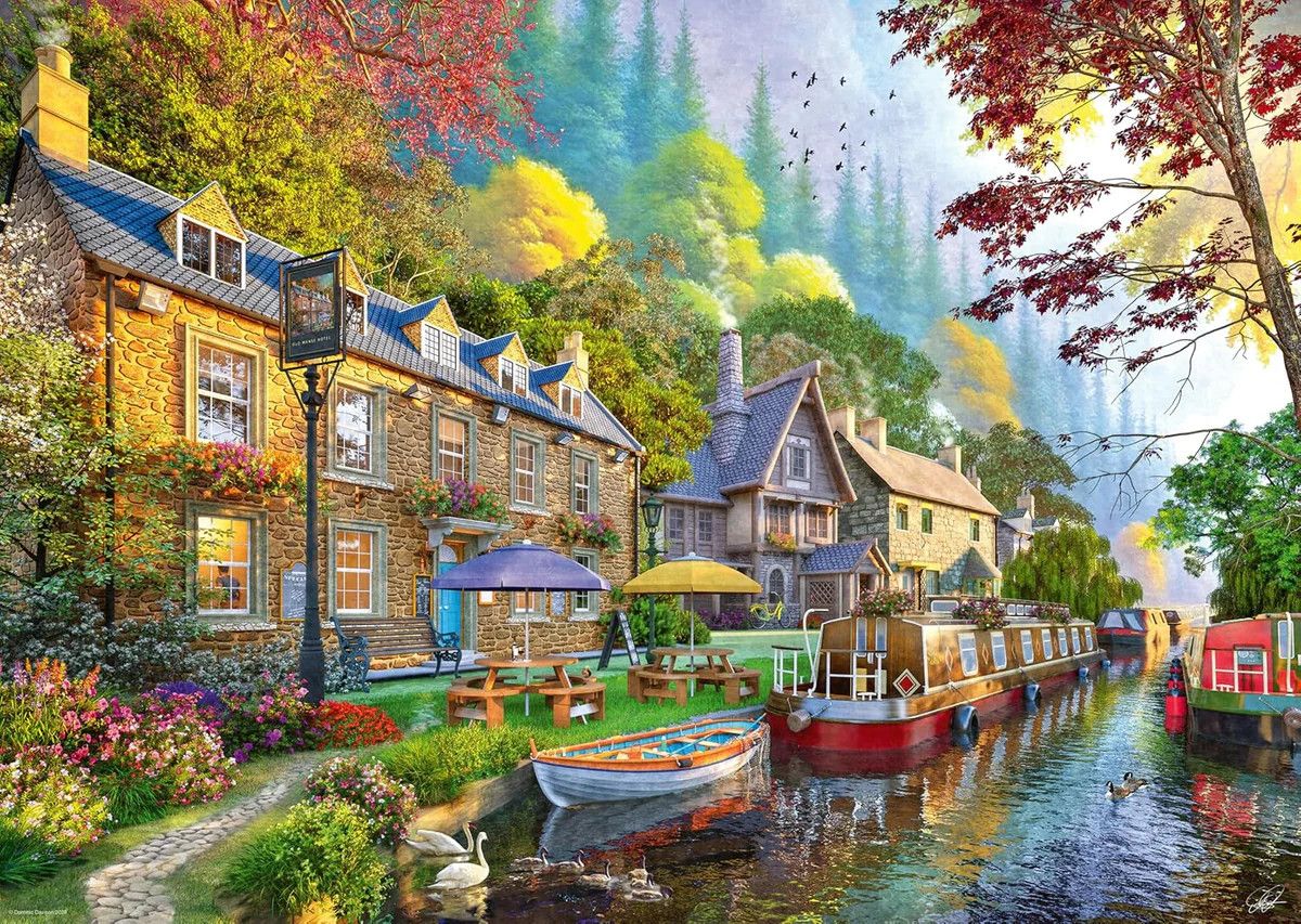 1000pc Down Lane 6: Canal Side Lane Puzzle