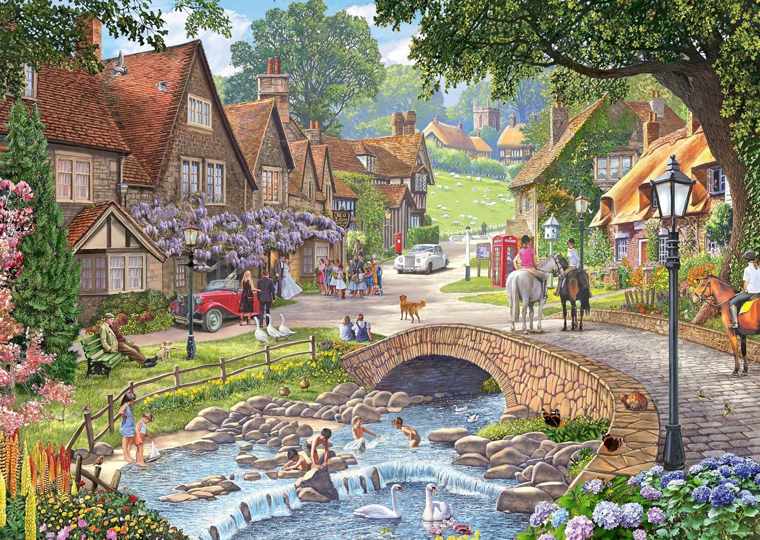 1000pc Lazy Days by Stream Puzzle
