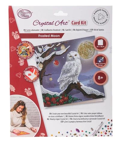 Crystal Art Card Kit Frosted Moon