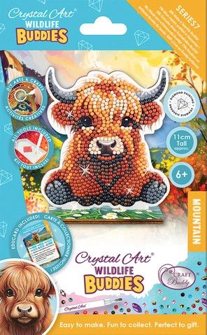 Crystal Art Buddies Highland Cow