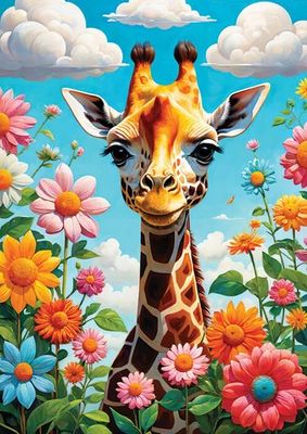 1000pc Cute Giraffe