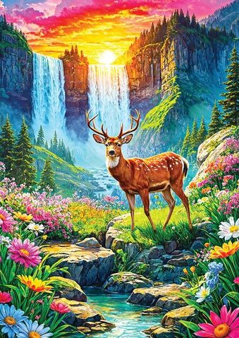 1000pc Deer Paradise
