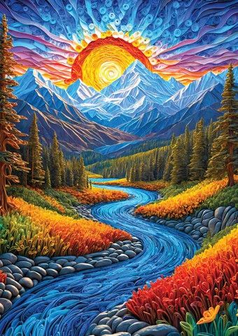 1000pc Sunrise Landscape