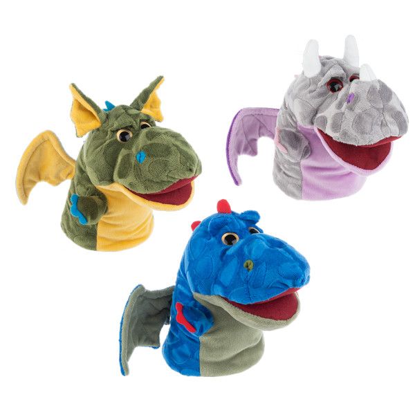 Puppet Dragon Hand Assorted 10"