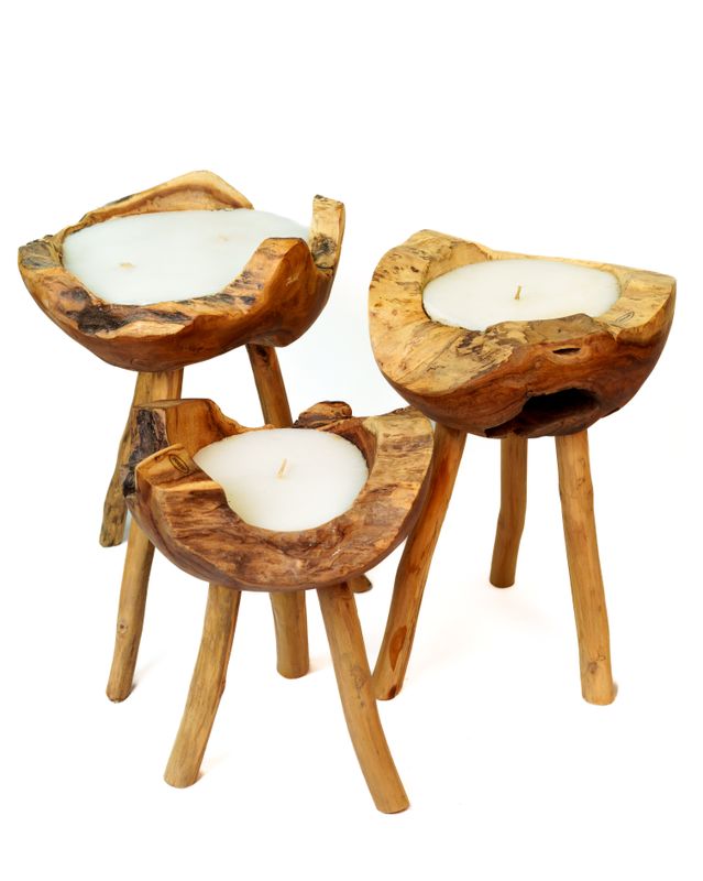 Bougie Teck sur pied