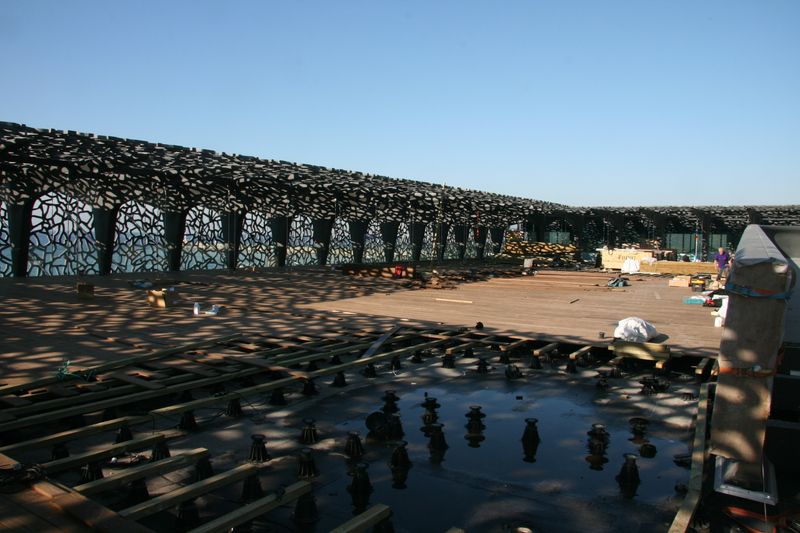 Terrasse ipé Mucem de Marseille