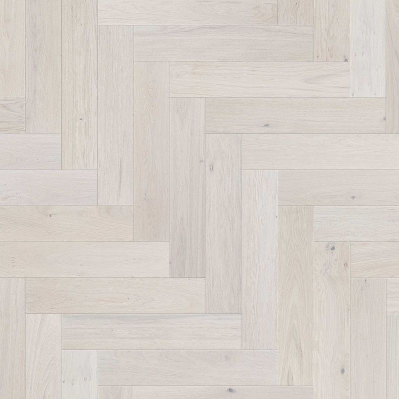 Heat Herringbone Rustic White