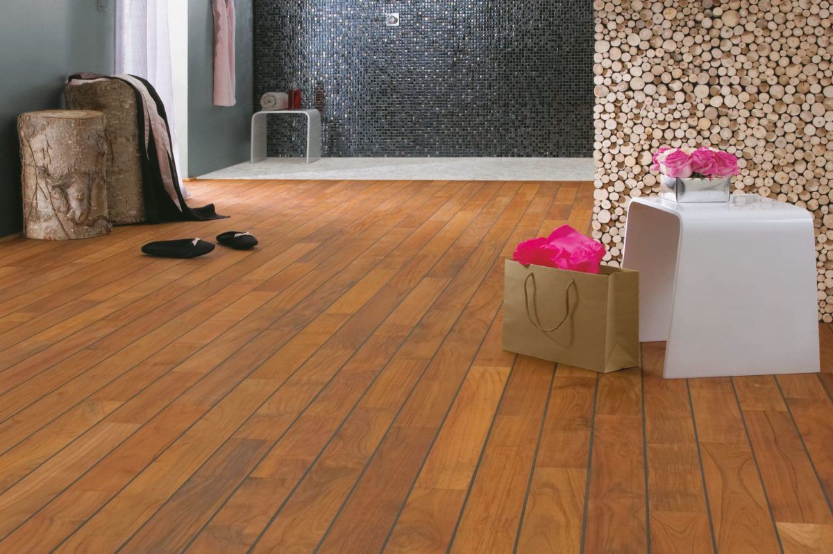 Parquet Salle de Bains Teck (Navylam+)