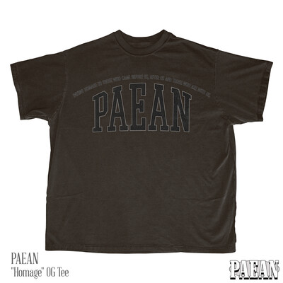 PAEAN &quot;Homage&quot; OG Tee (Black)
