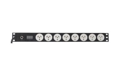 1RU 8 Way 10A PDU Amp Metered