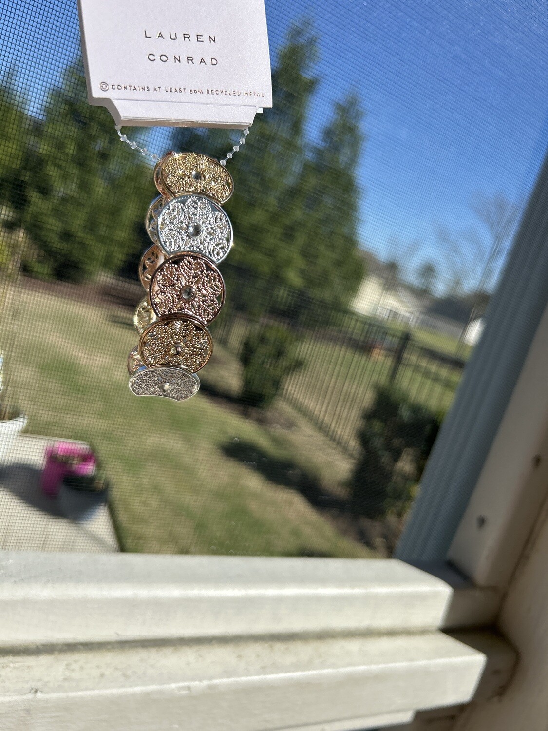 Lauren Conrad Tri-Tone Elastic Bracelet