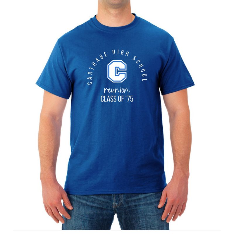 Carthage class of 1975 Reunion shirts