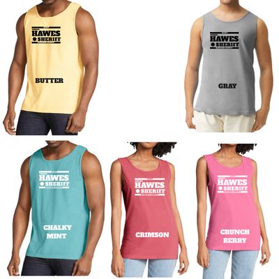 Hawes for Sheriff Comfort Color Tank: More Colors