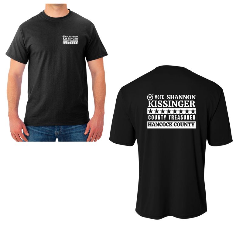 Shannon Kissinger for Hancock County Treasurer-Basic Brand Tee: More Colors