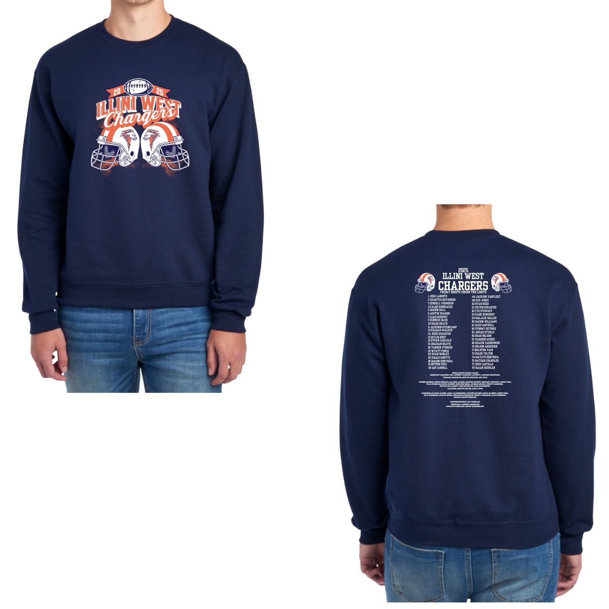 IW Football Roster Crewneck Sweatshirt