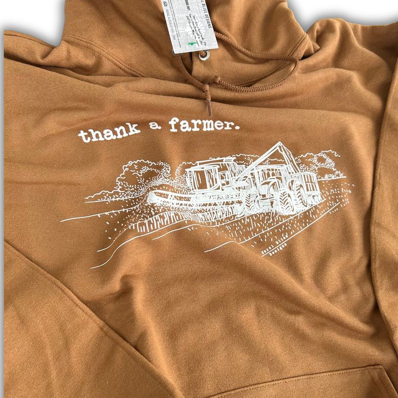 Thank A Farmer Carhartt Brown Hoodie