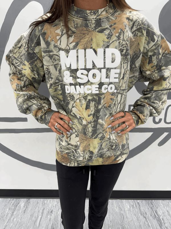MInd &amp; Sole Heavy Weight Cotton Collective Camo Crew