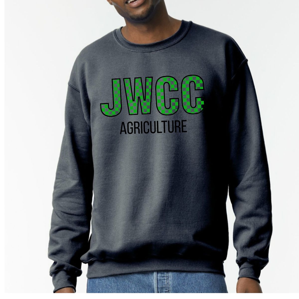 John Wood Black Puff and Glitter Design