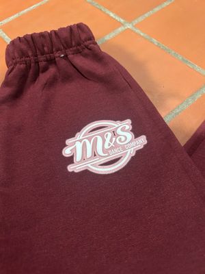 Burgundy Cinch bottom sweats