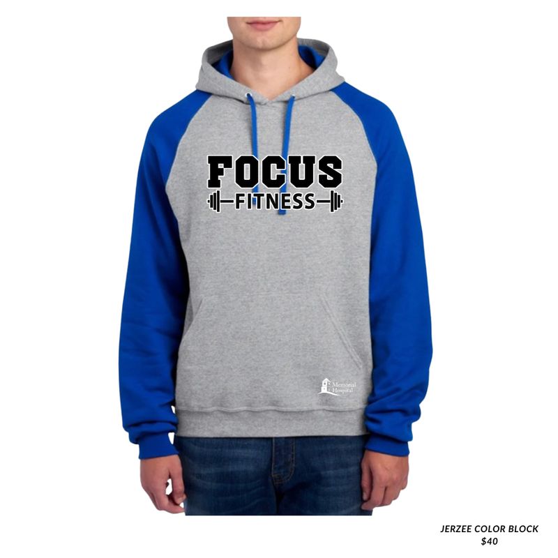 Focus Fitness Color Block Hoodie