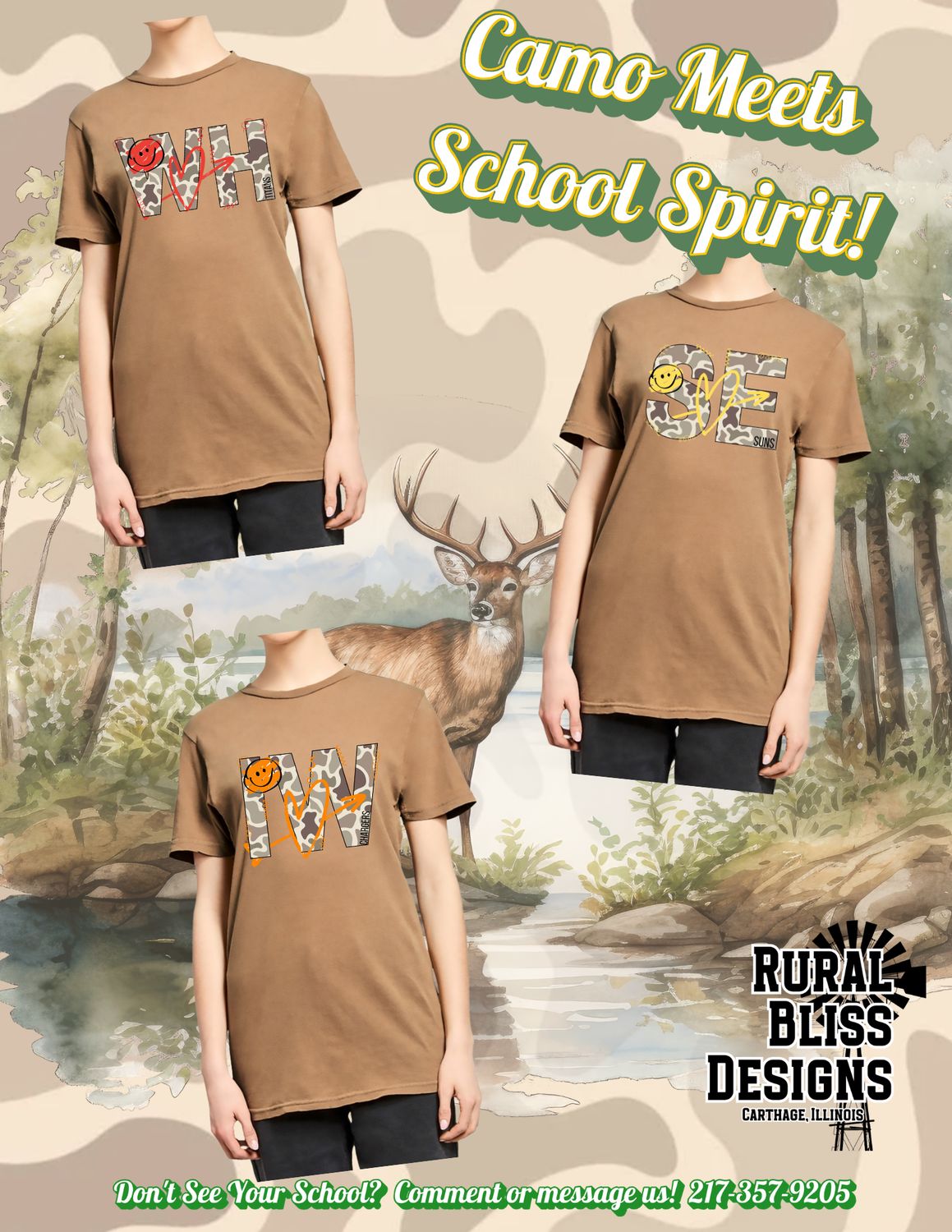 Camo Meets School Spirit Option
