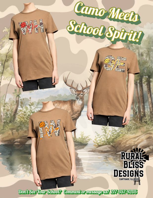 Camo Meets School Spirit Option