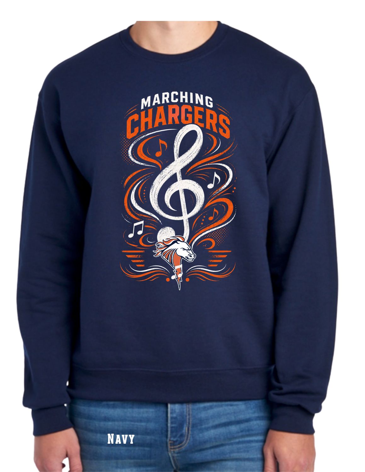 IWHS Band Marching Charger Pre-Order: Navy Music Note