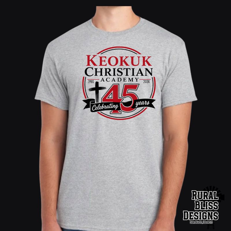 Keokuk Christian Academy Sport Gray Options