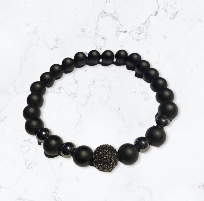 Blackstone en hematite