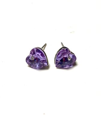 Hart Swarovski elements paars