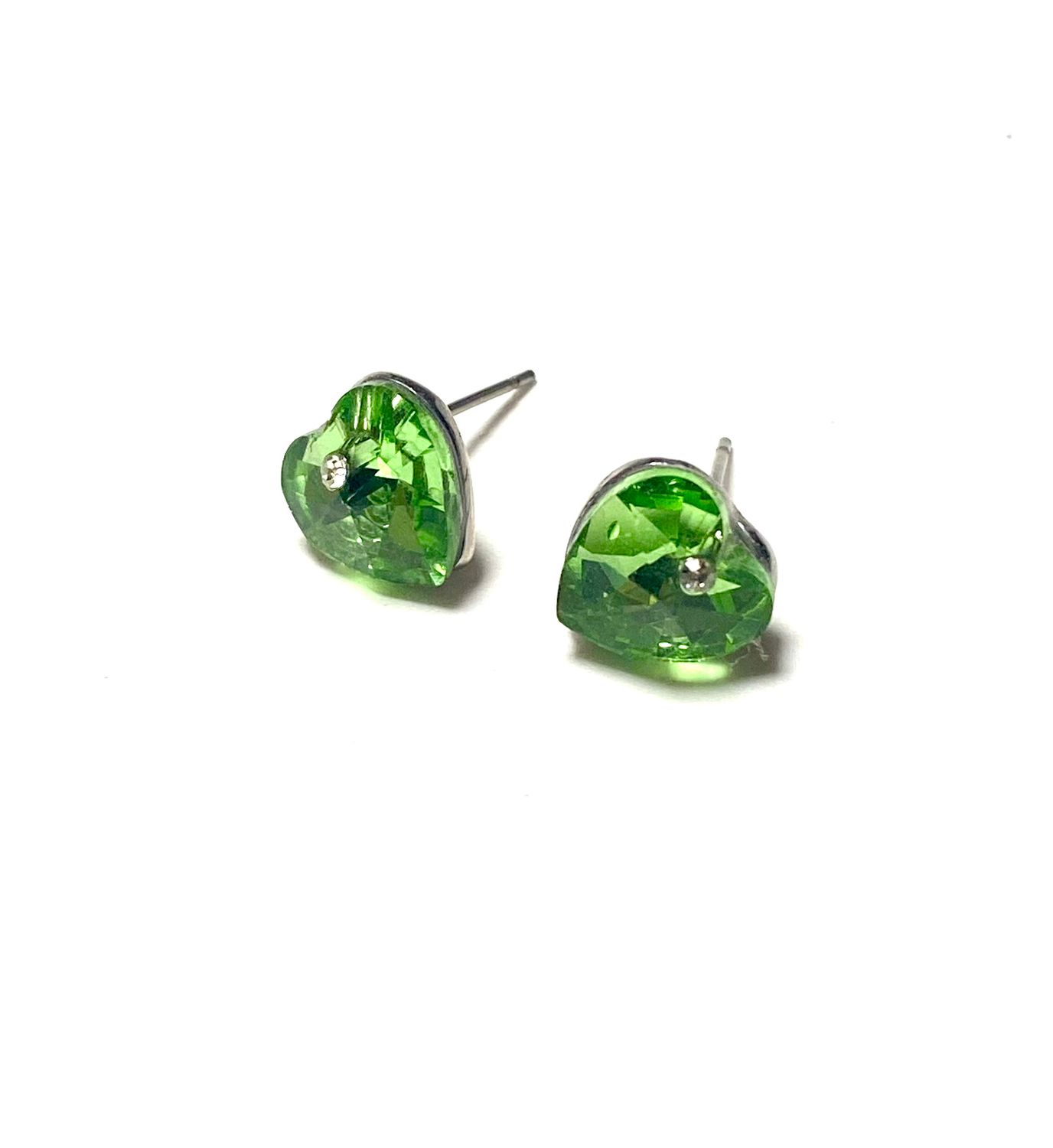 Hart Swarovski elements groen