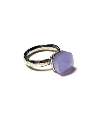 Ring met vierkante steen