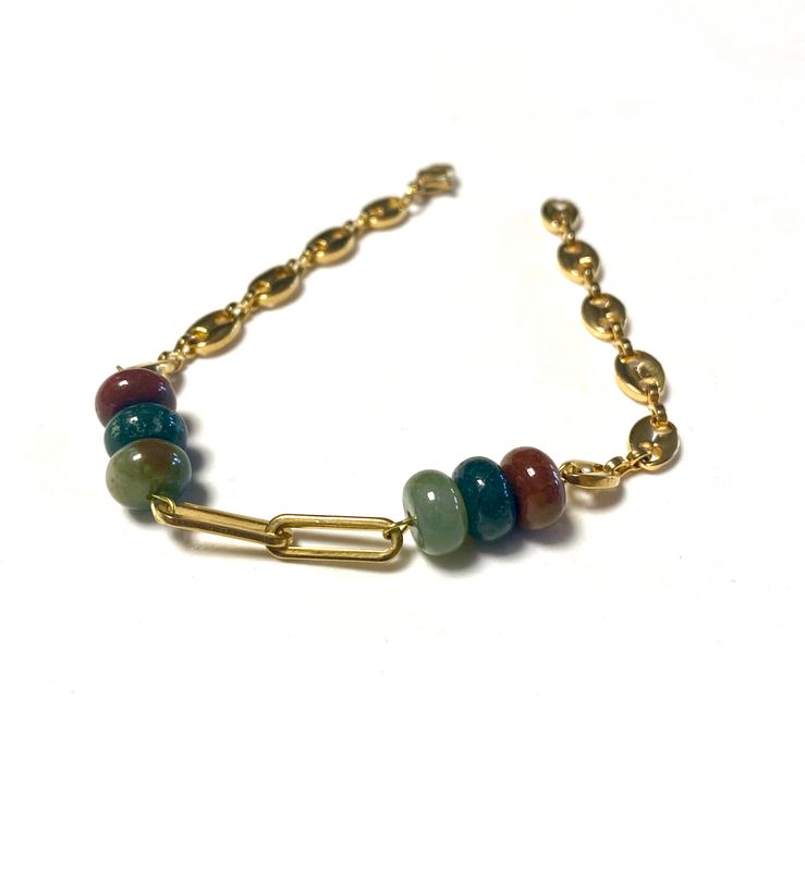 armband in halfedelsteen