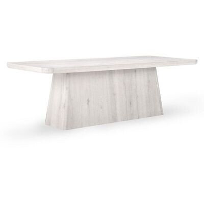 Orlando Oak Milk White Dining Table