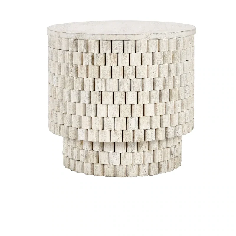 Norwood Round Mango Wood End Table
