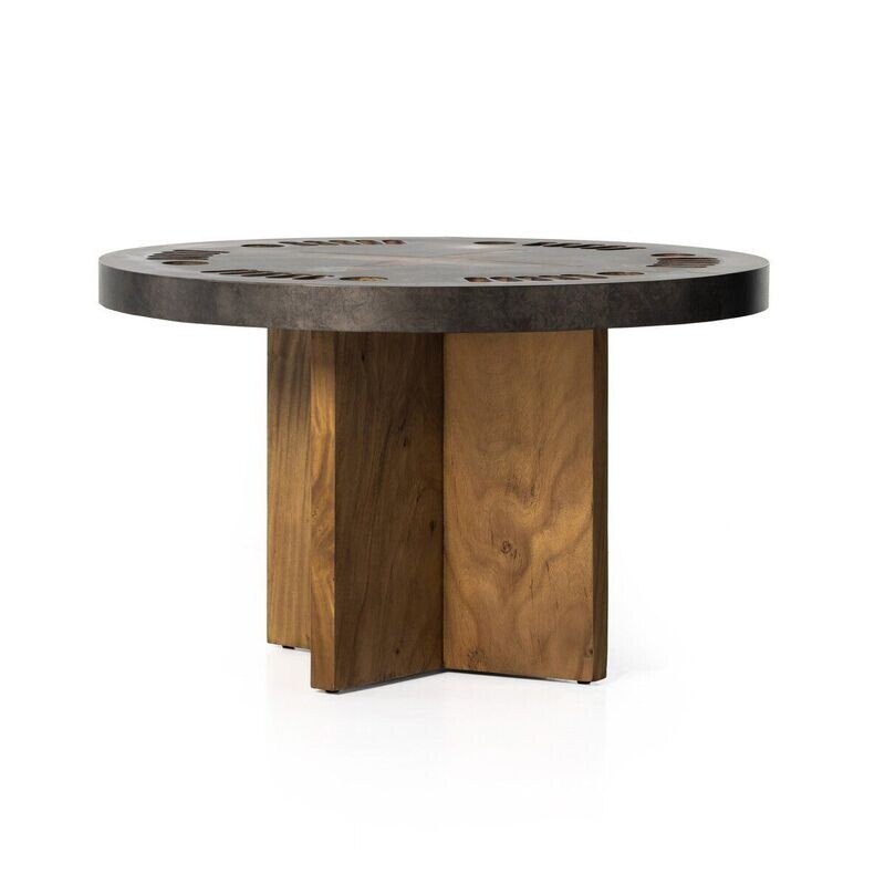 Natural Brown Poker Table