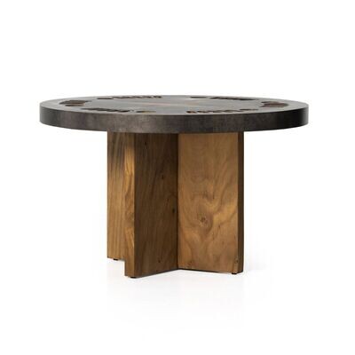 Natural Brown Poker Table
