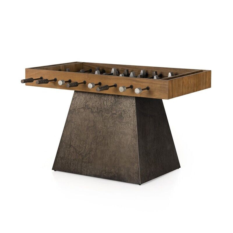 Aged Metal Foosball Table