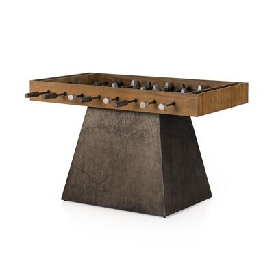 Aged Metal Foosball Table