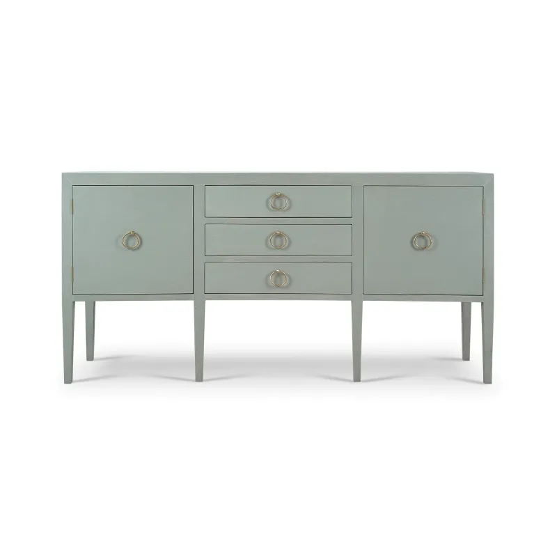 Westminster Concave Pale Blue Linen Sideboard