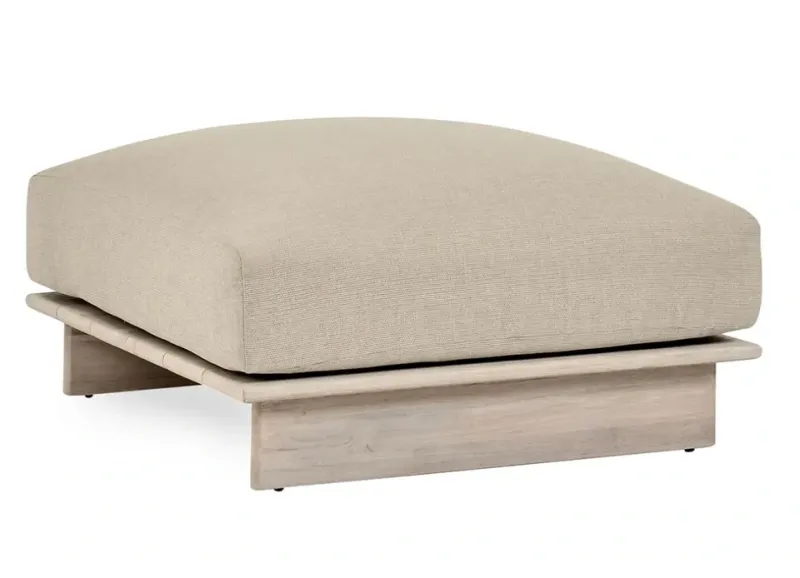 Livia Teak Outdoor Ottoman