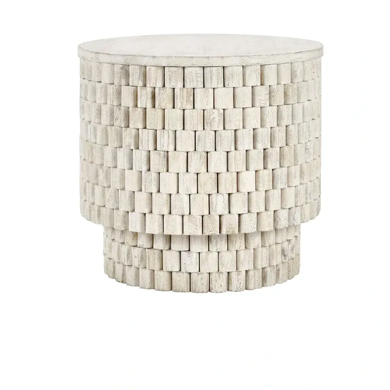 Norwood Round Mango Wood End Table